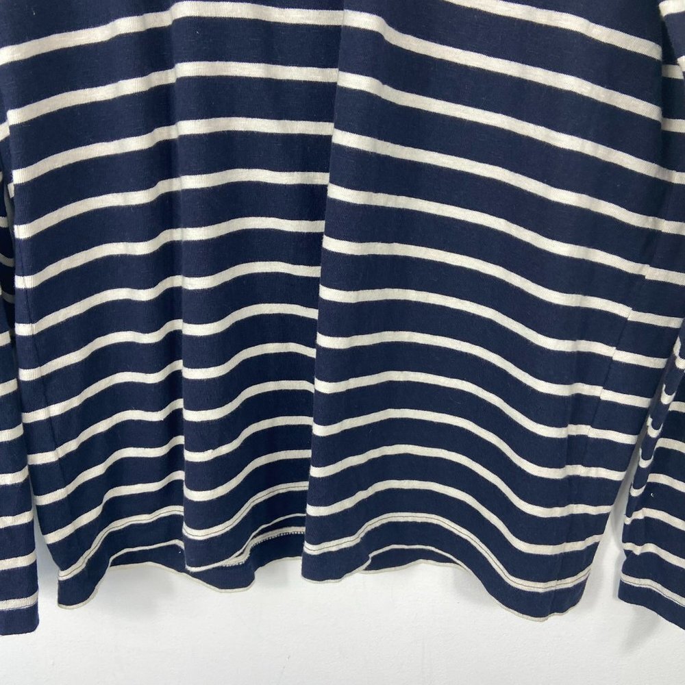 1901 Sz XL Men's Blue Striped Long Sleeve‎ Knit Lightweight Sweater - Picture 3 of 8